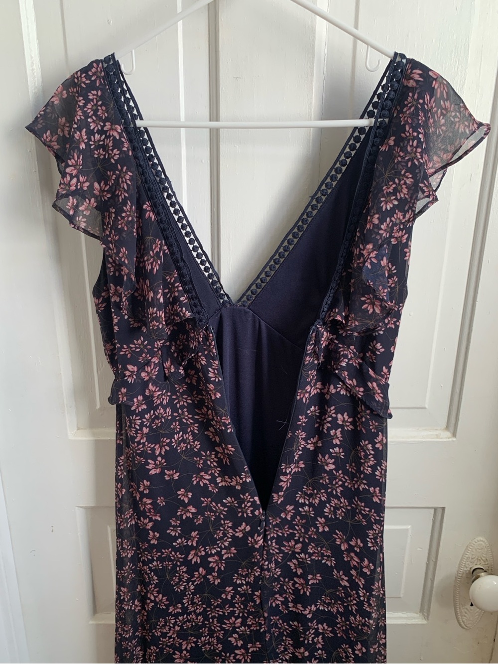 Lulu’s Darling Daydream Floral Maxi Dress Small Navy Pink - Picture 5 of 5